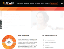 Tablet Screenshot of fairwayresolution.com